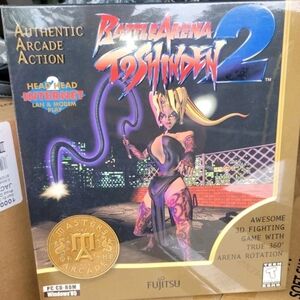 Vintage Anime Battle Arena Toshinden 2 PC New Sealed Big Box Sealed New